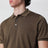 Polo verde militare in cotone