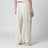 Pantalon en mélange de lin couleur sable