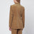 Kamelbraune Jacke aus Rippstrick