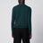 Pull col rond en cachemire vert foncé