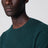 Pull col rond en cachemire vert foncé