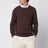 Crew-neck sweater in light brown cashmere