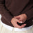 Crew-neck sweater in light brown cashmere