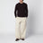 Crew-neck sweater in blue-black cashmere