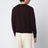 Crew-neck sweater in blue-black cashmere