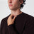 Crew-neck sweater in blue-black cashmere