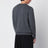 Grey crew-neck sweater in cashmere