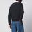 Pull col rond en cachemire gris foncé