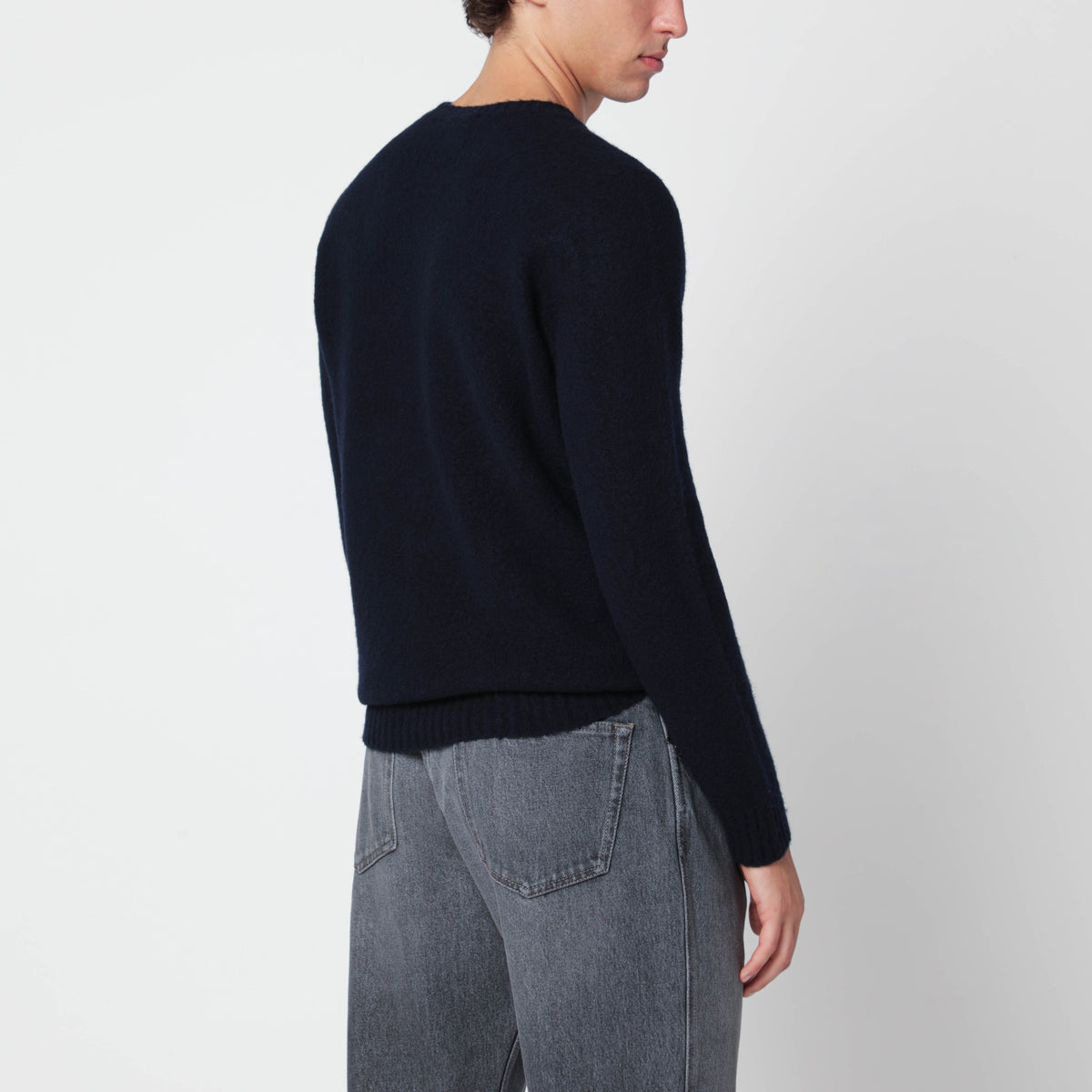 Navy blue lambswool sweater