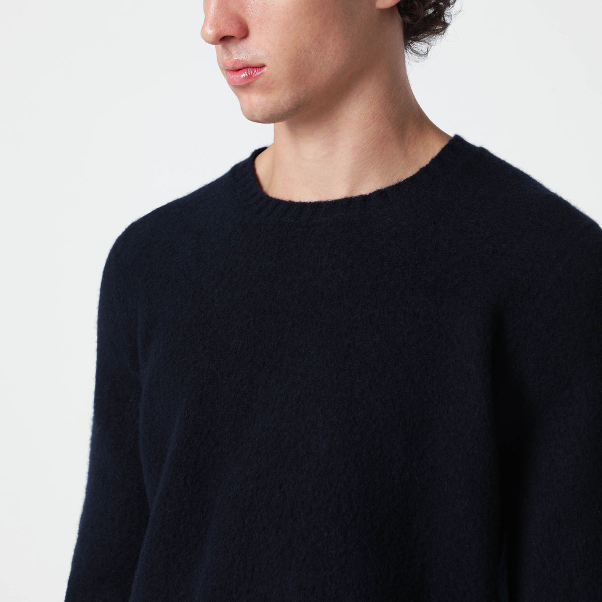 Navy blue lambswool sweater