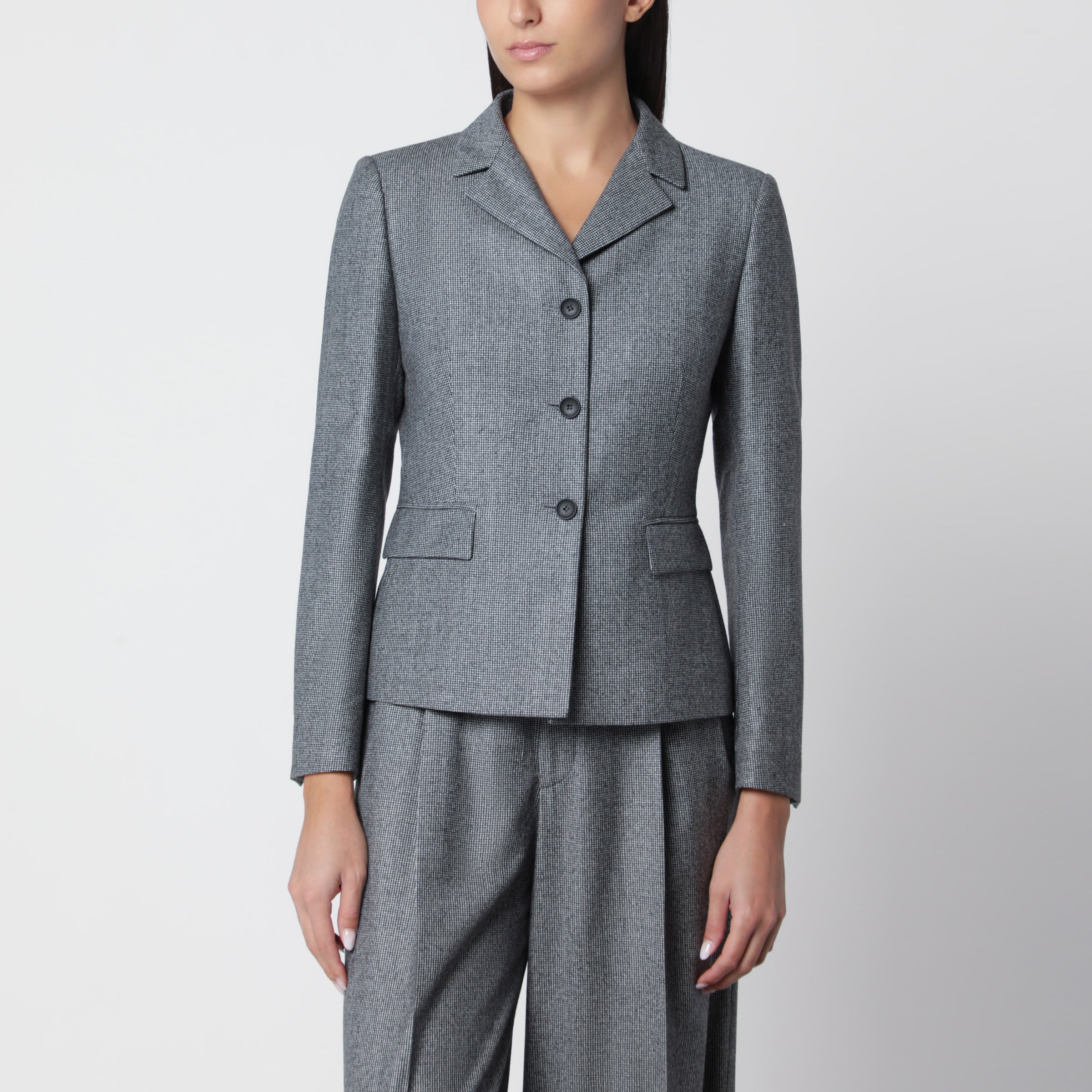 Tagliatore Single-breasted jacket in virgin wool with check