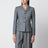 Single-breasted jacket in virgin wool with check pattern