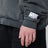 Graphite-grey sweatshirt with embossed logo