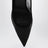 Escarpins Bow Tie noirs en résille et daim