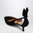 Décolleté Deneuve nero in pelle scamosciata