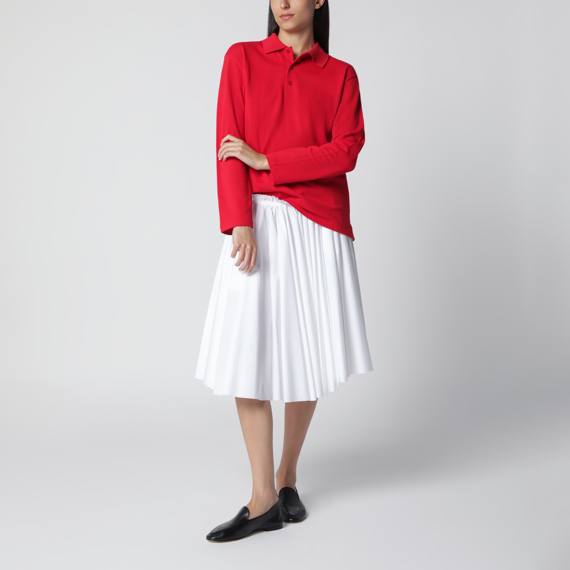 Rotes Diana Poloshirt aus Bio-Baumwolle