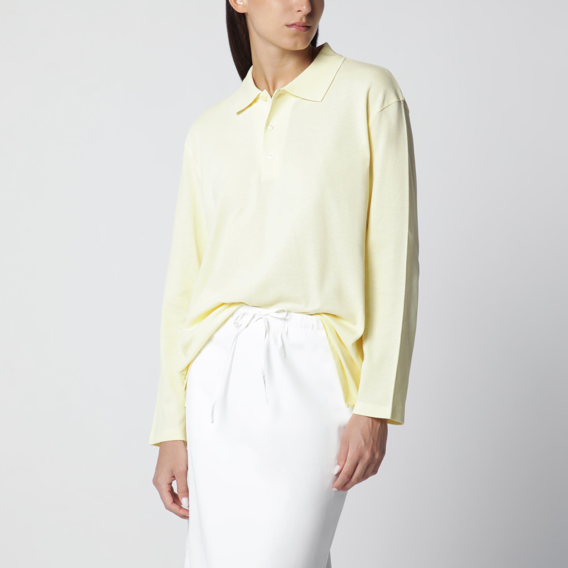 Hellgelbes Diana Poloshirt aus Bio-Baumwolle
