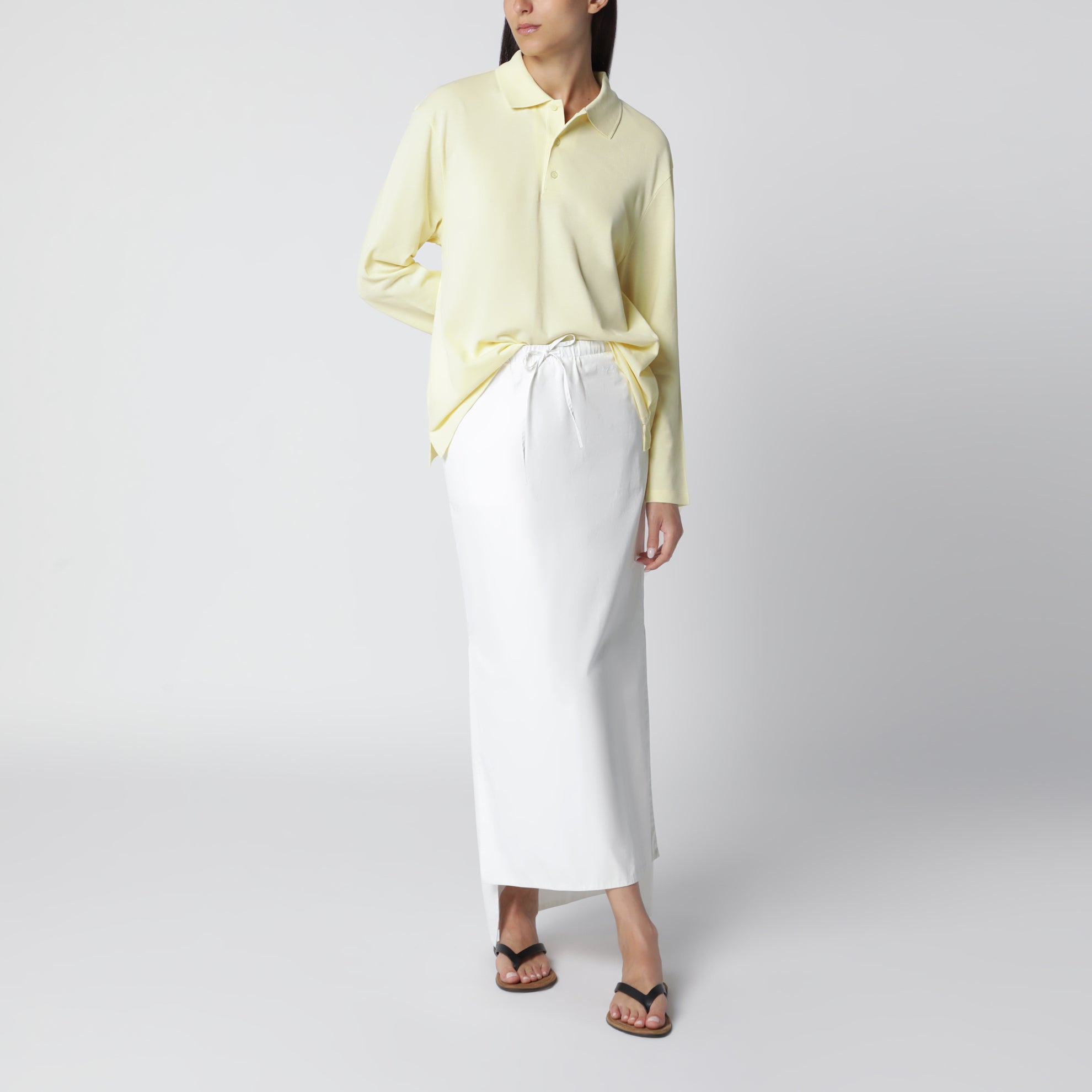 Hellgelbes Diana Poloshirt aus Bio-Baumwolle