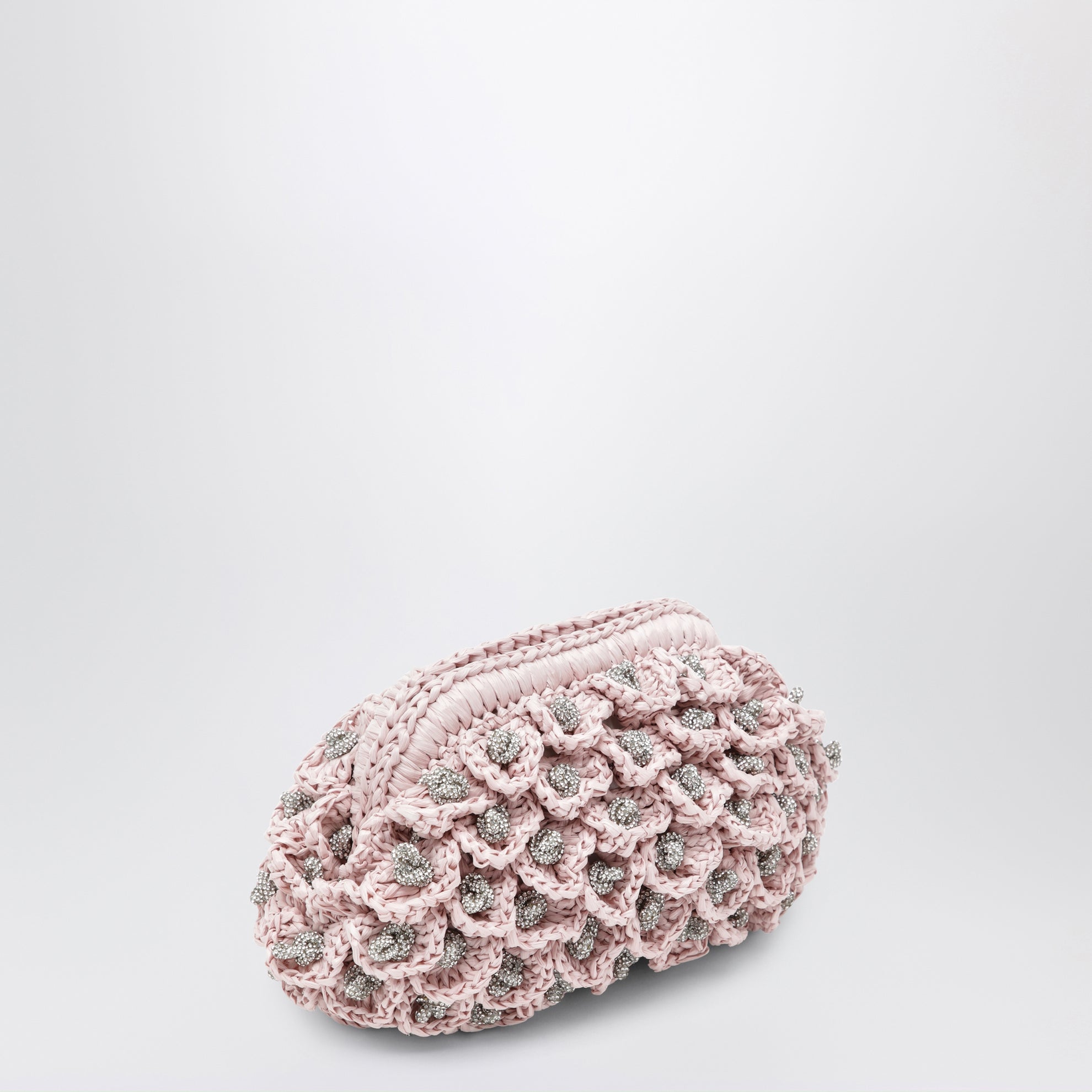 Pink Diana pouch with crystals