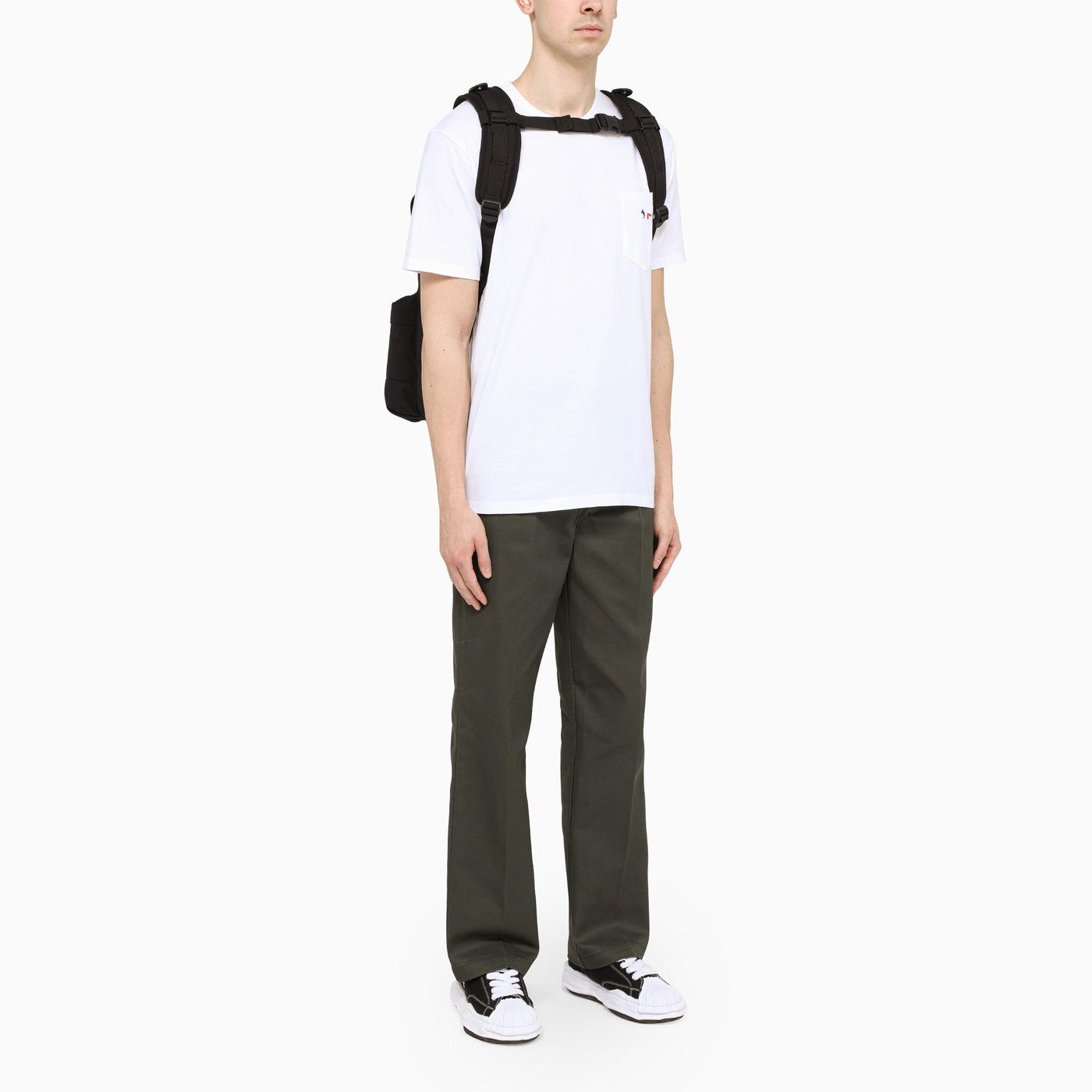 Pantalone a gamba dritta 874 verde oliva