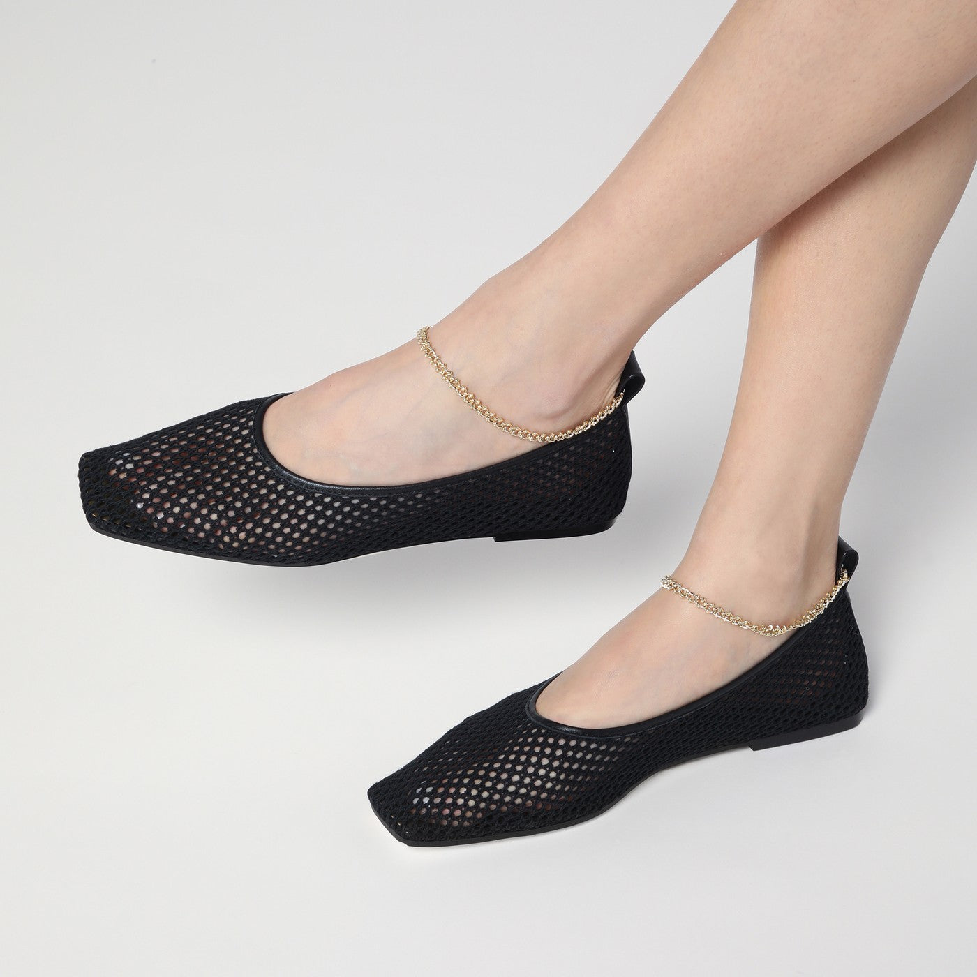 Black net ballerina Augusta