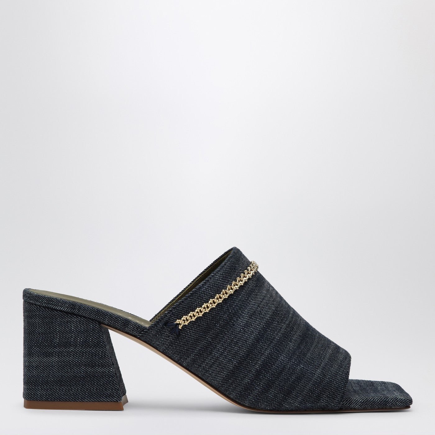 Messalina blue denim sandals