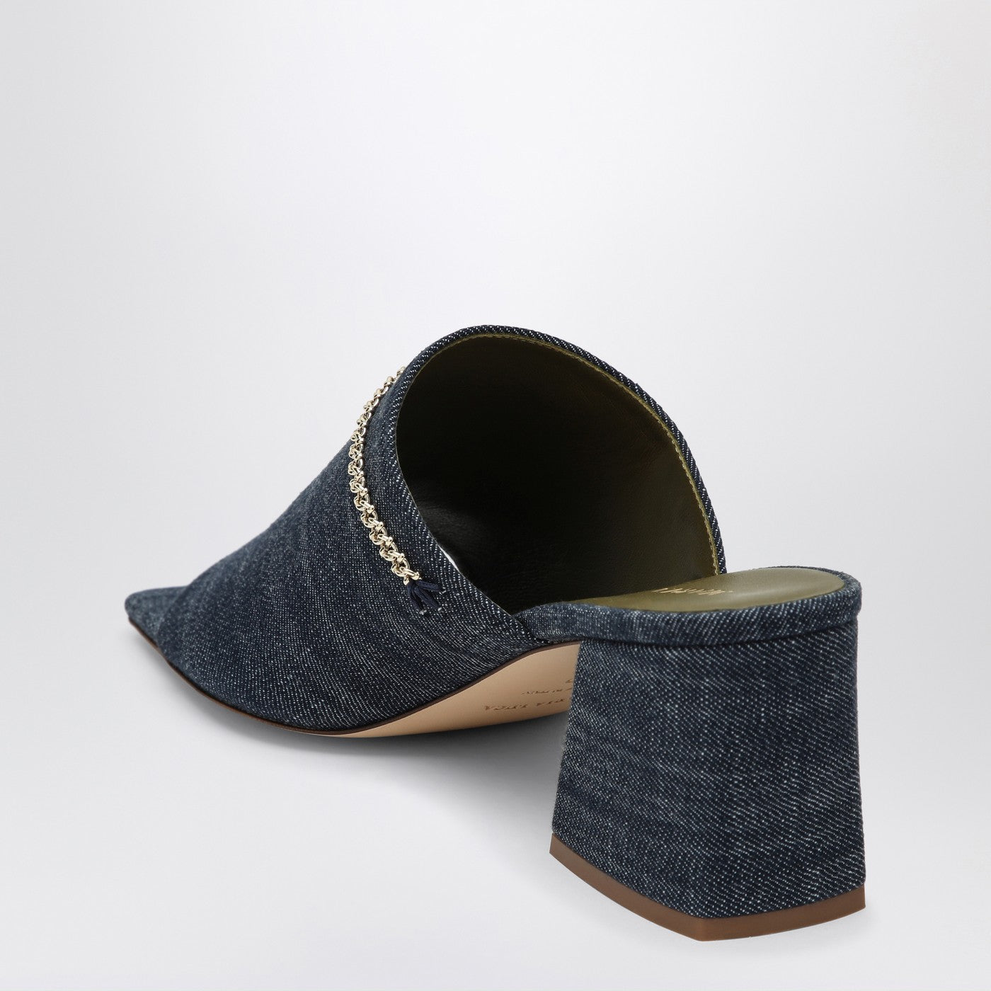 Messalina blue denim sandals