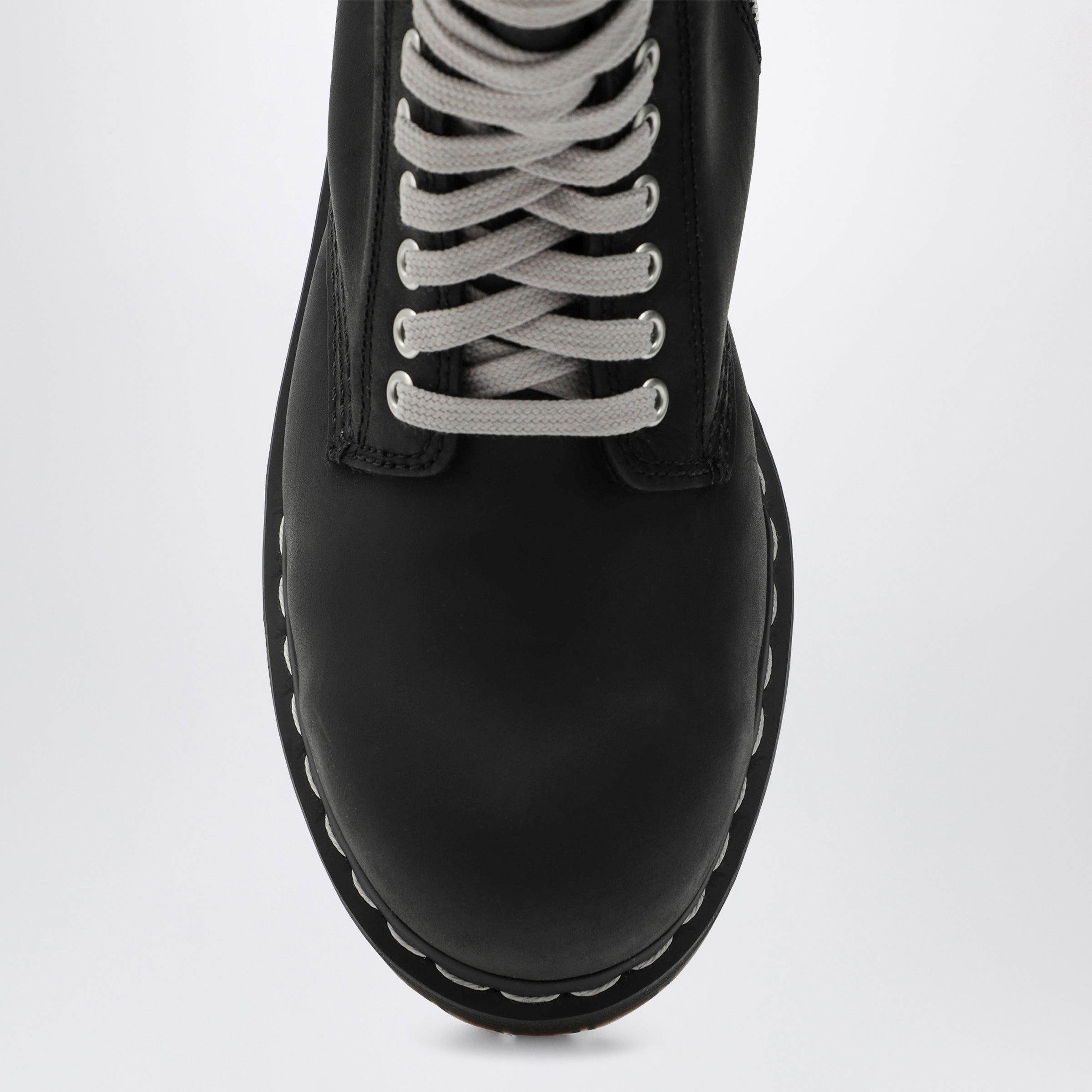 Dr. Martens x Rick Owens Black Quad Sole Steel Toe boots | TheDoubleF