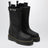 Black Quad Sole Pull-On high-top boots