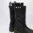 Black Quad Sole Pull-On high-top boots