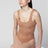 Domino Metallic Cocoa one-piece swimsuit