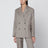 Double-breasted wool jacket in taupe color