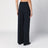 Navy blue wool-blend trousers