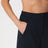 Navy blue wool-blend trousers