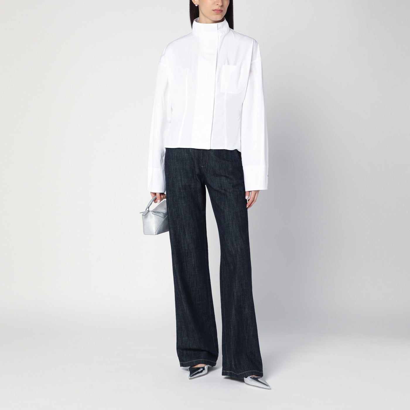 Straight-leg Mouning dark blue jeans