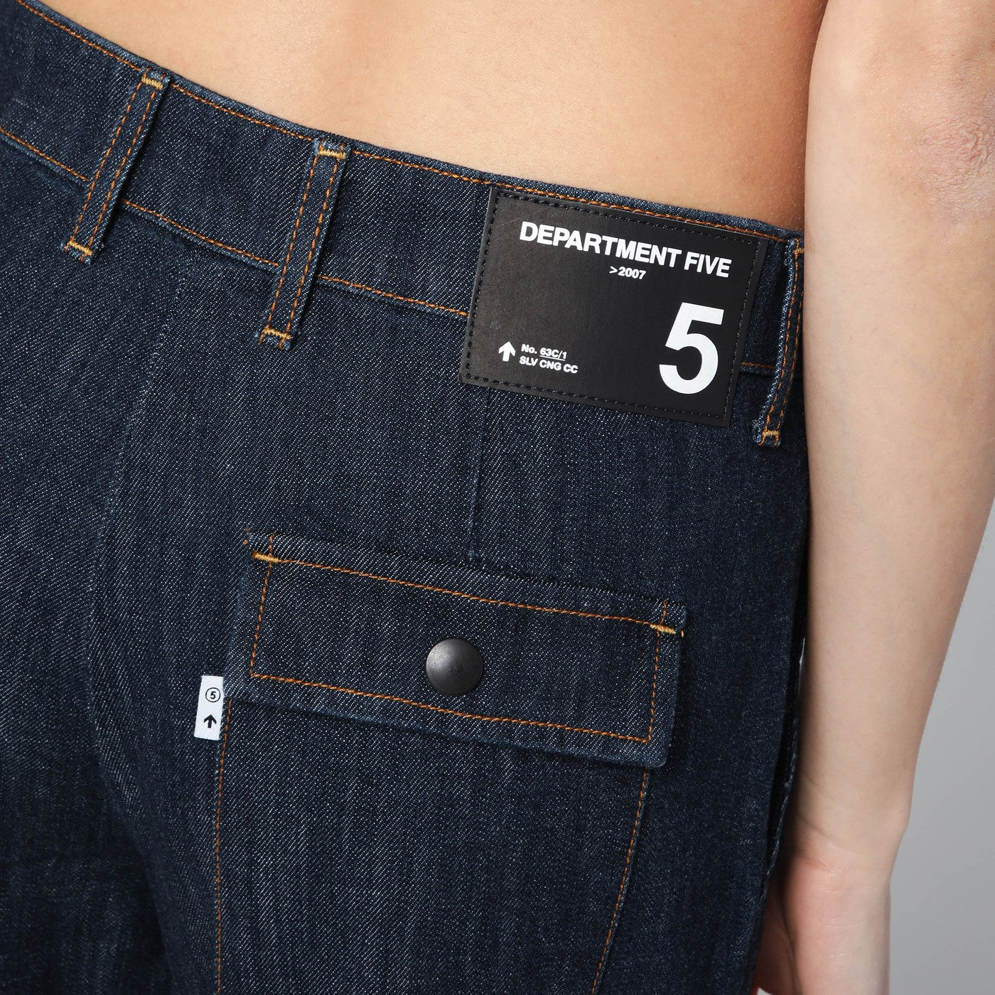 Straight-leg Mouning dark blue jeans