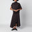 Braunes Twisted Kleid aus Wolle und Viskose
