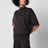Braunes Twisted Kleid aus Wolle und Viskose