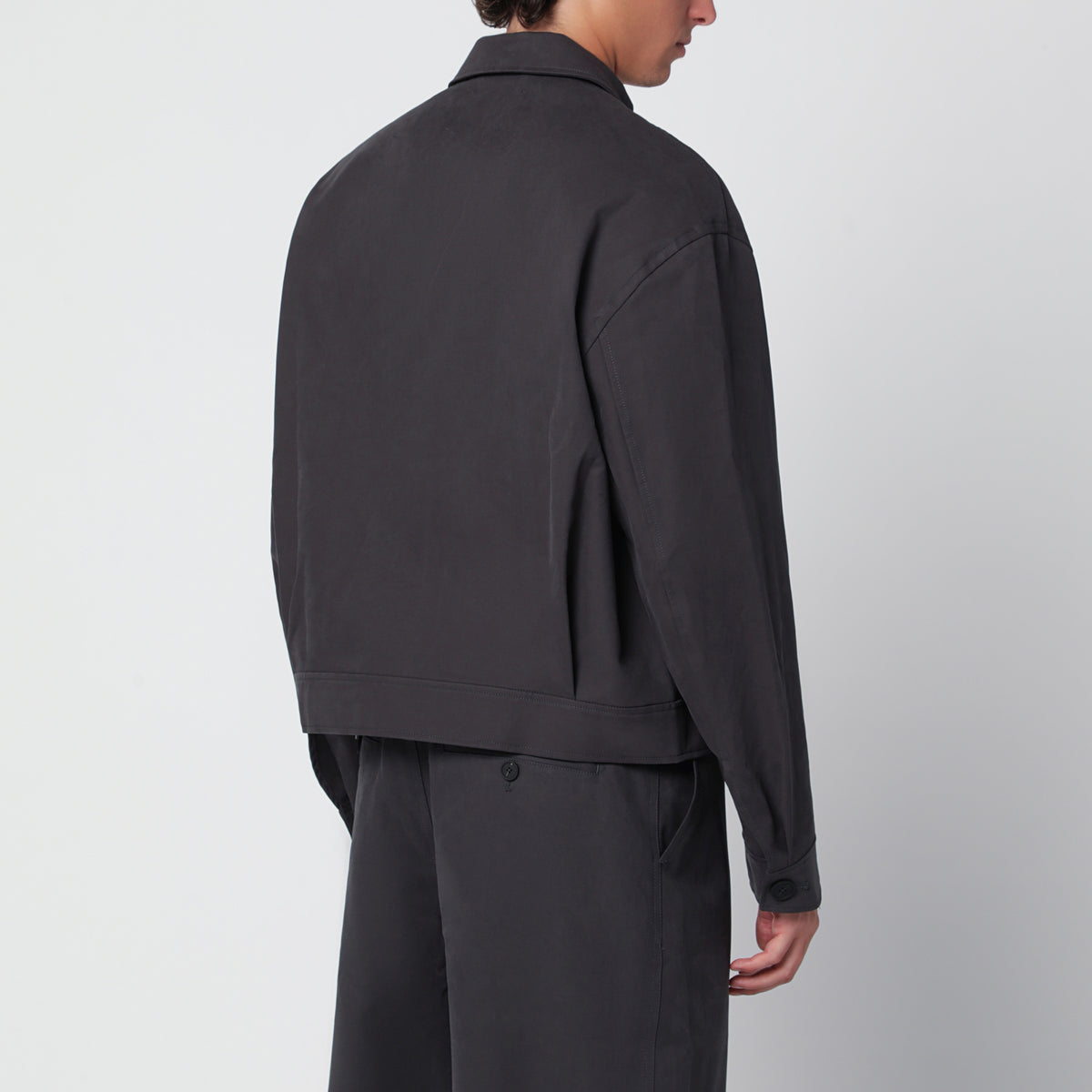 Giacca Drey marrone in cotone