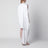 Robe asymétrique blanche en coton