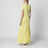 Maxi dress La Robe Maille in yellow knit