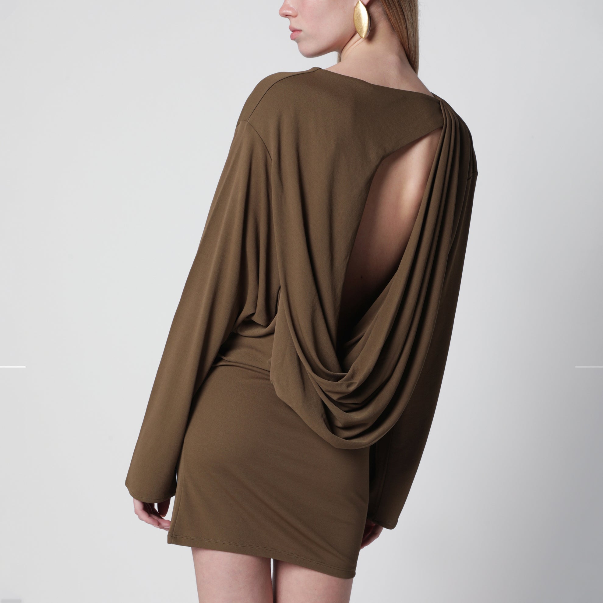 Dunkelkhakigrünes Mistral-Kleid
