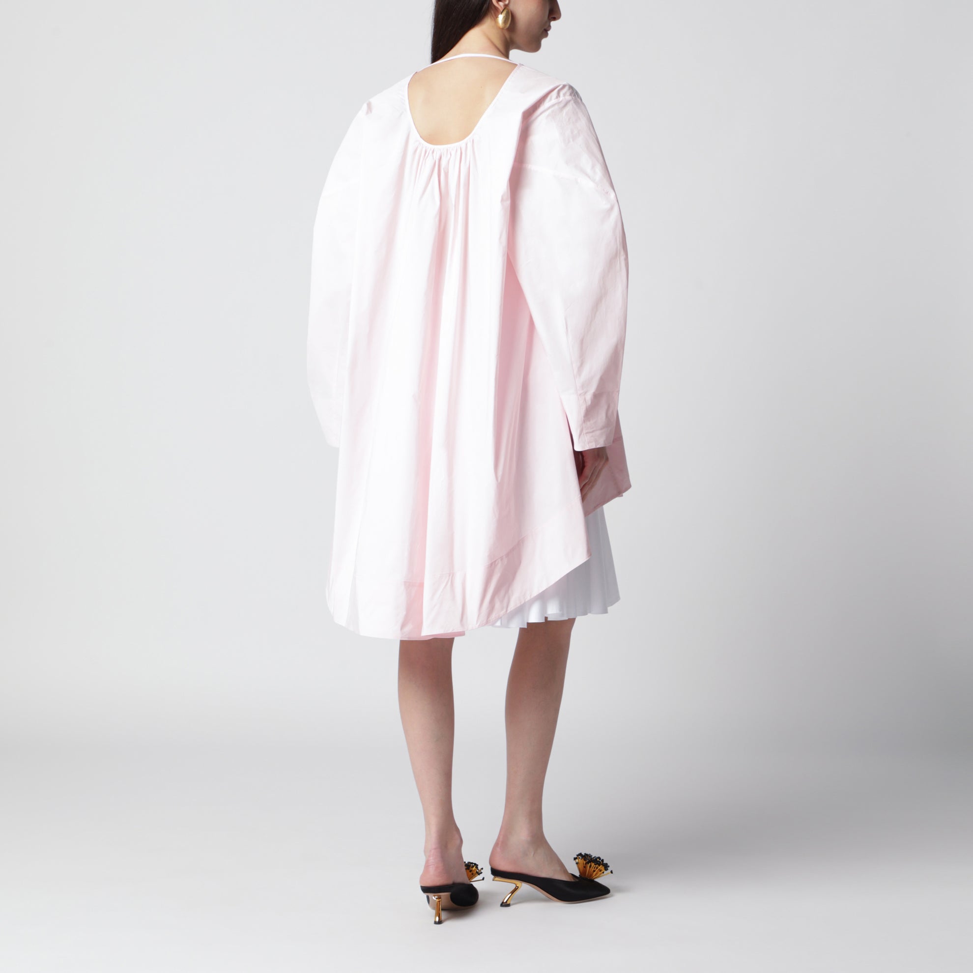 Paysan tunic dress in light pink