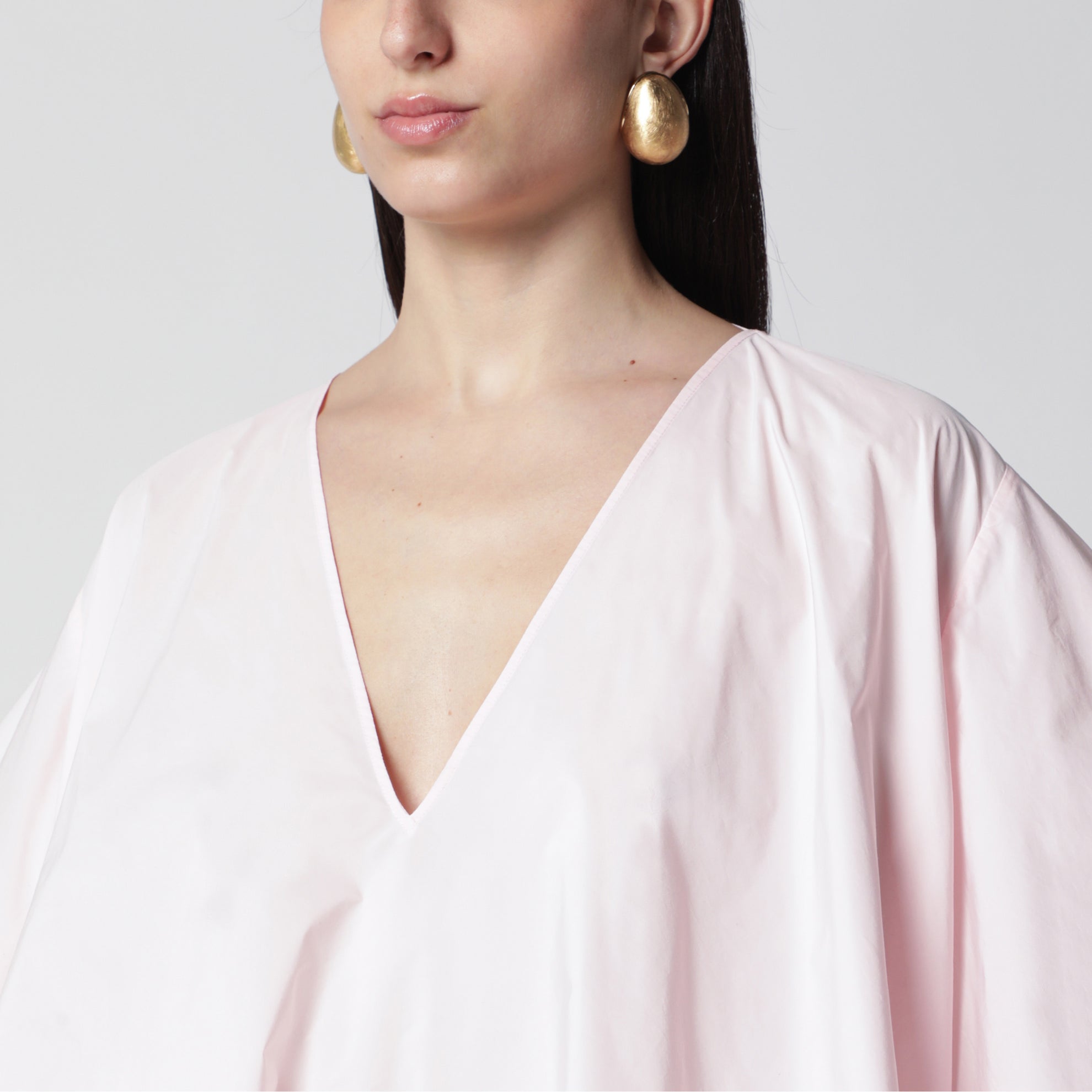 Paysan tunic dress in light pink
