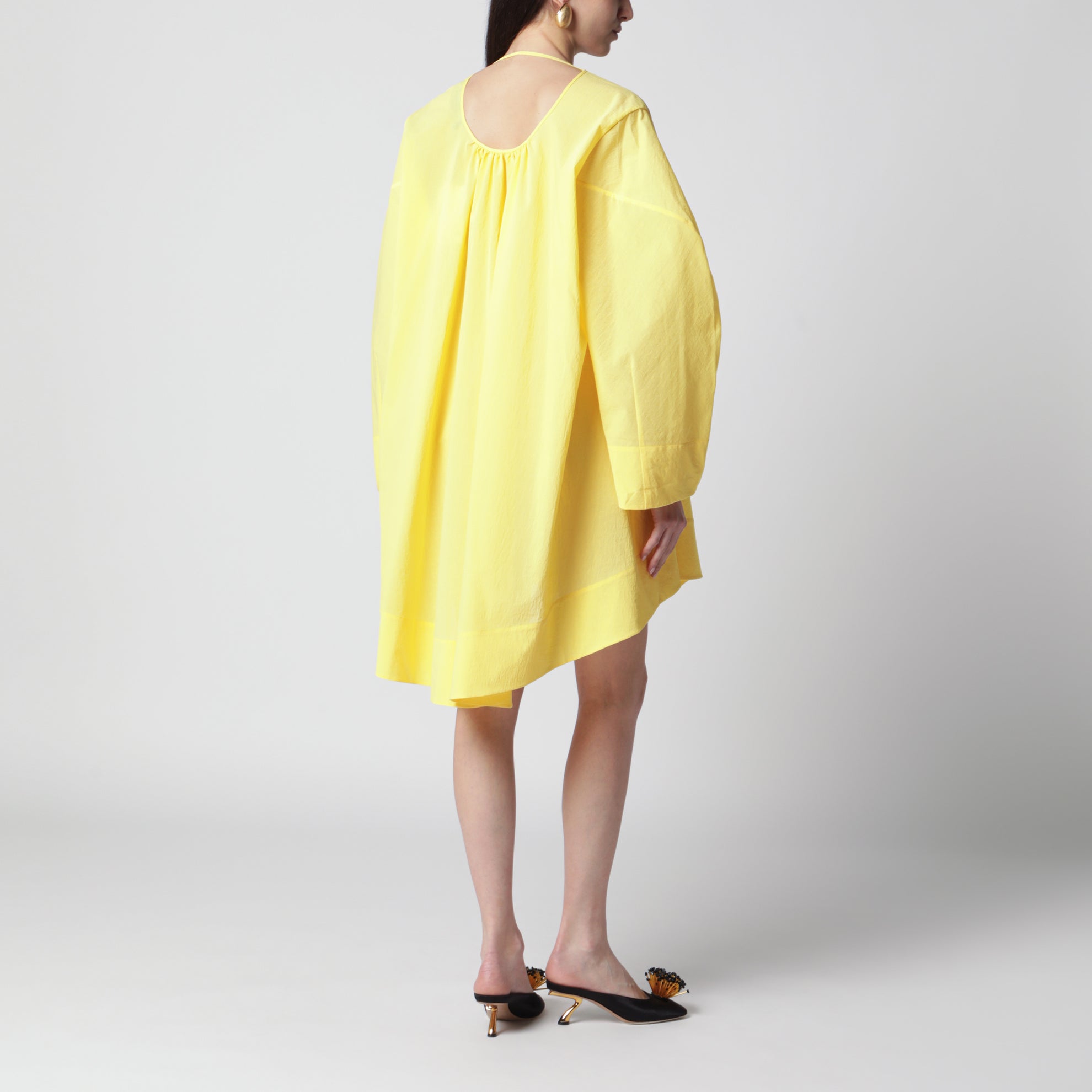 Paysan tunic dress in yellow