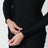 Mini abito drappeggiato nero