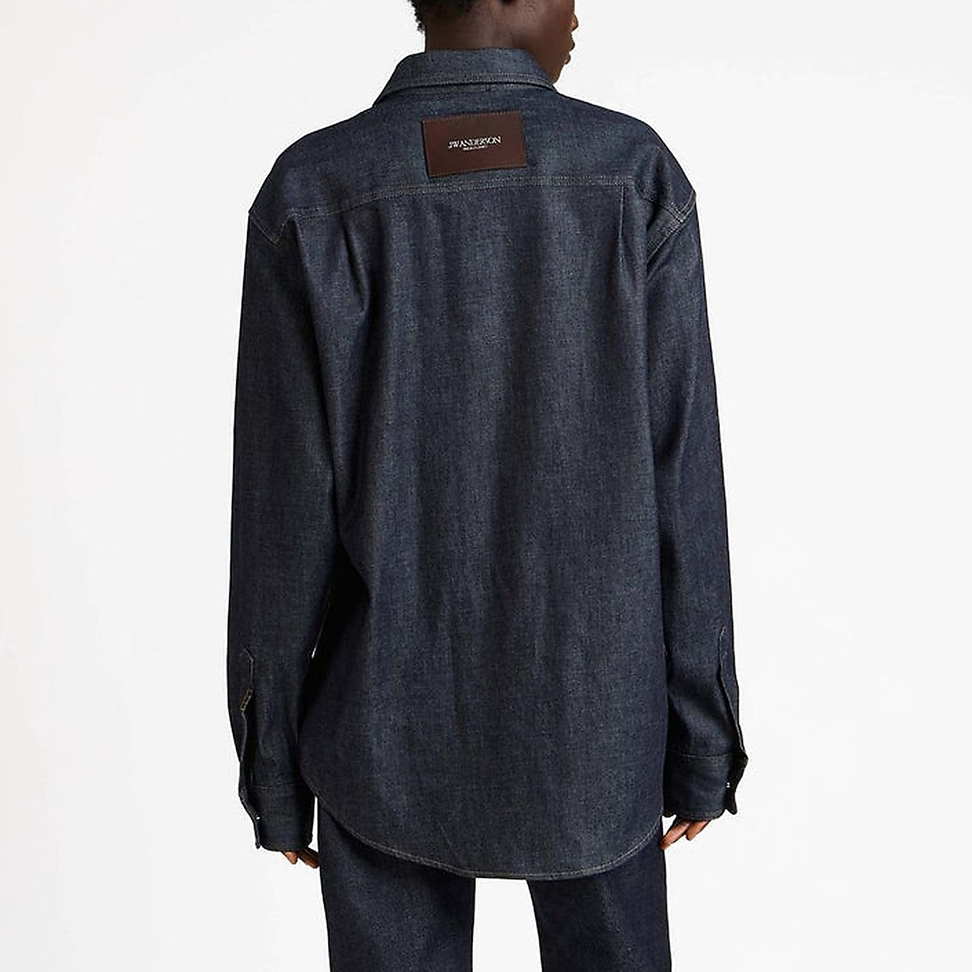 Indigo oversized denim shirt