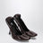 Pucker Pumps aus glänzendem Leder in Oxblood