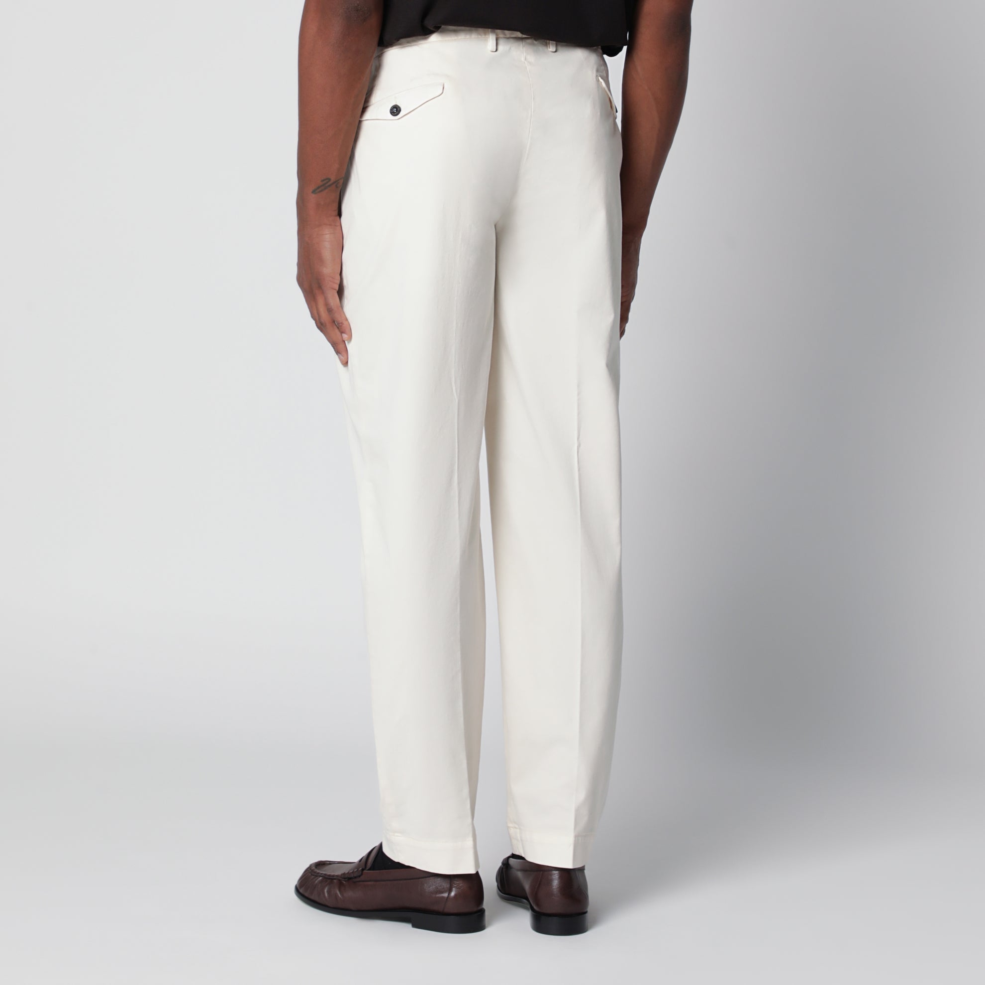 Pantalone bianco in cotone