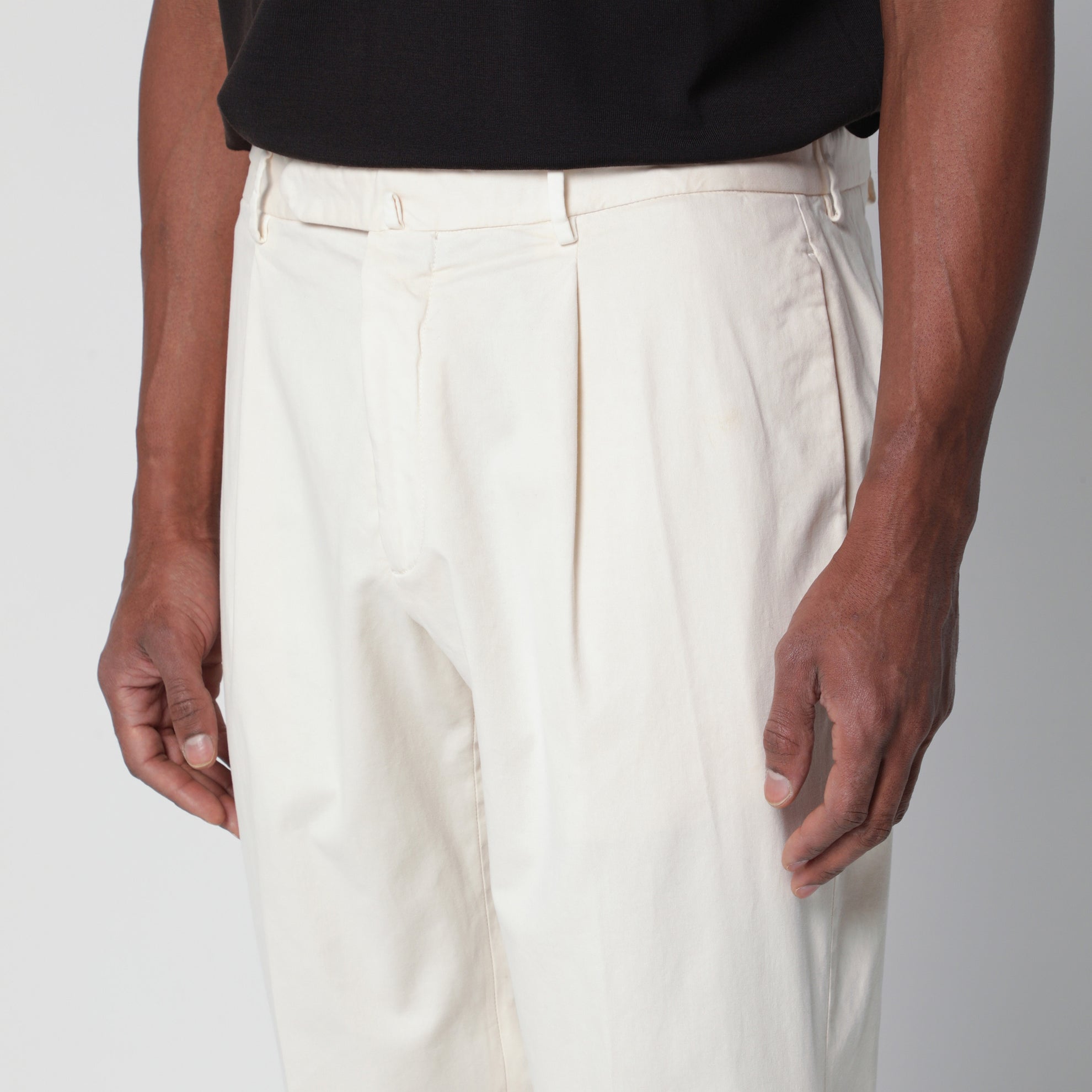 Pantalone bianco in cotone